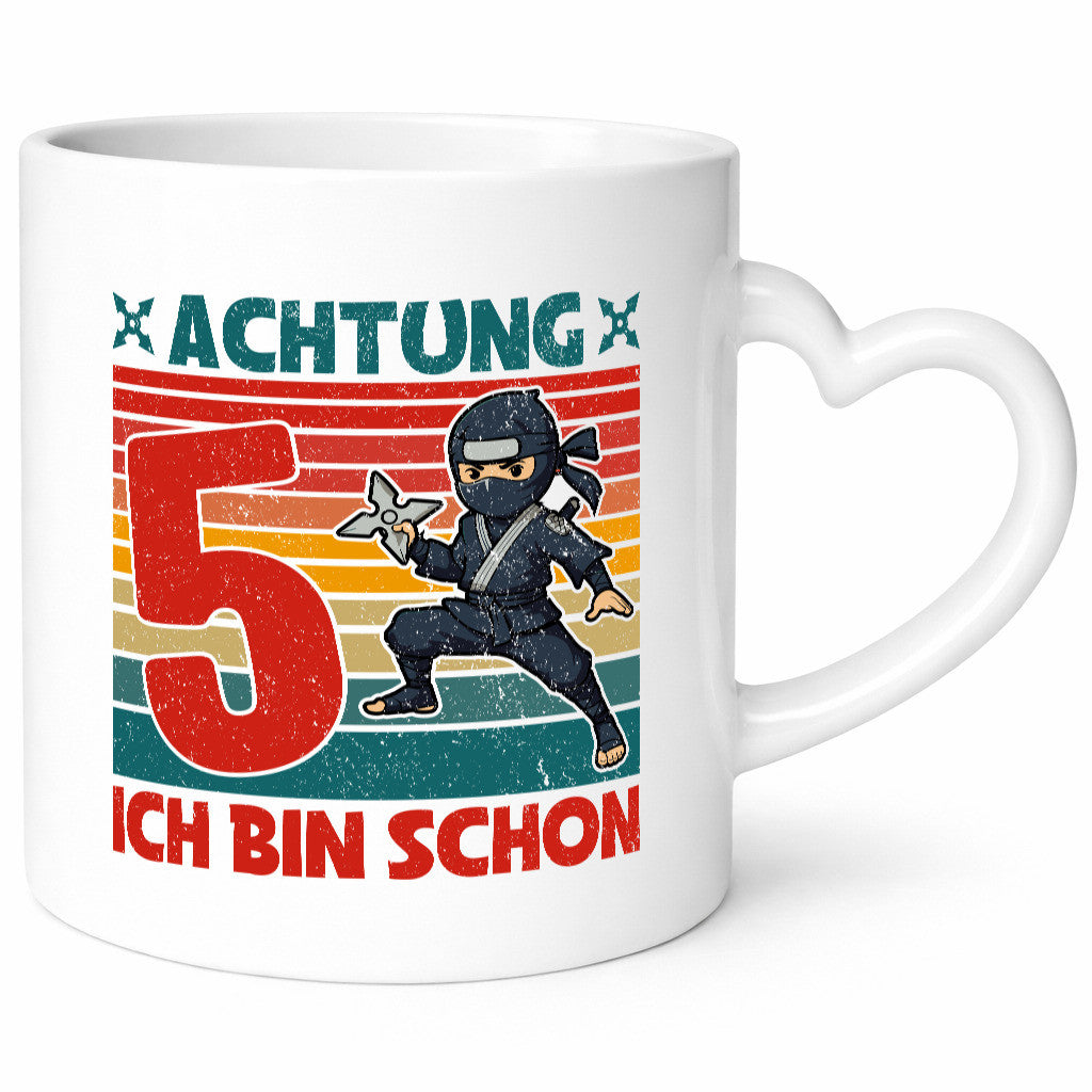5. Geburtstag | 5 Jahre Ninja Kindergeburtstag Humor Geschenkidee Tasse