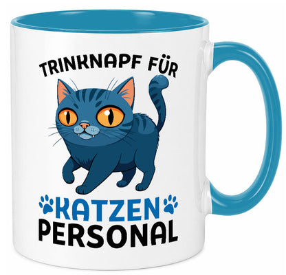 Katzen Personal | Katzenbesitzer Tasse Katze Humor vl2 Tierliebhaber