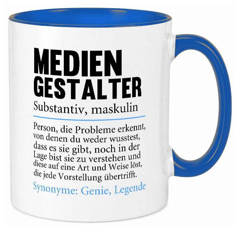 Mediengestalter | Beruf Medien Humor v2 Arbeit Kollegen Büro Geschenkidee Tasse