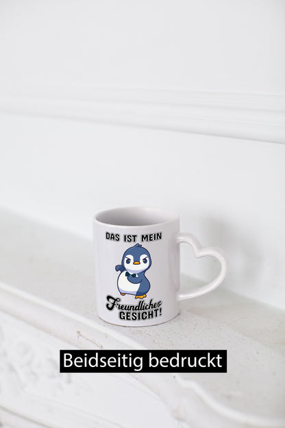 Freundliches Gesicht Geschenkidee Humor Tasse