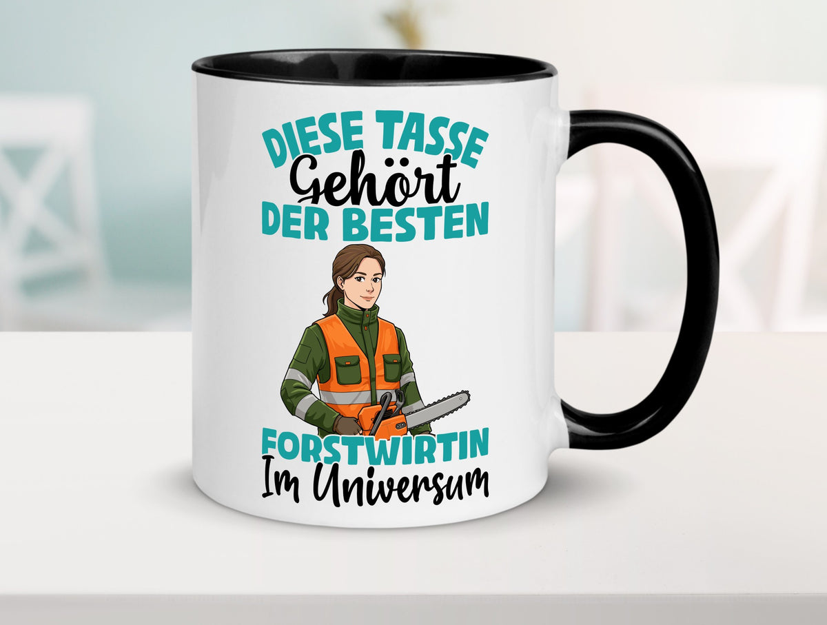 Im Universum: Forstwirtin | Forst Wirtin Geschenkidee Humor Tasse