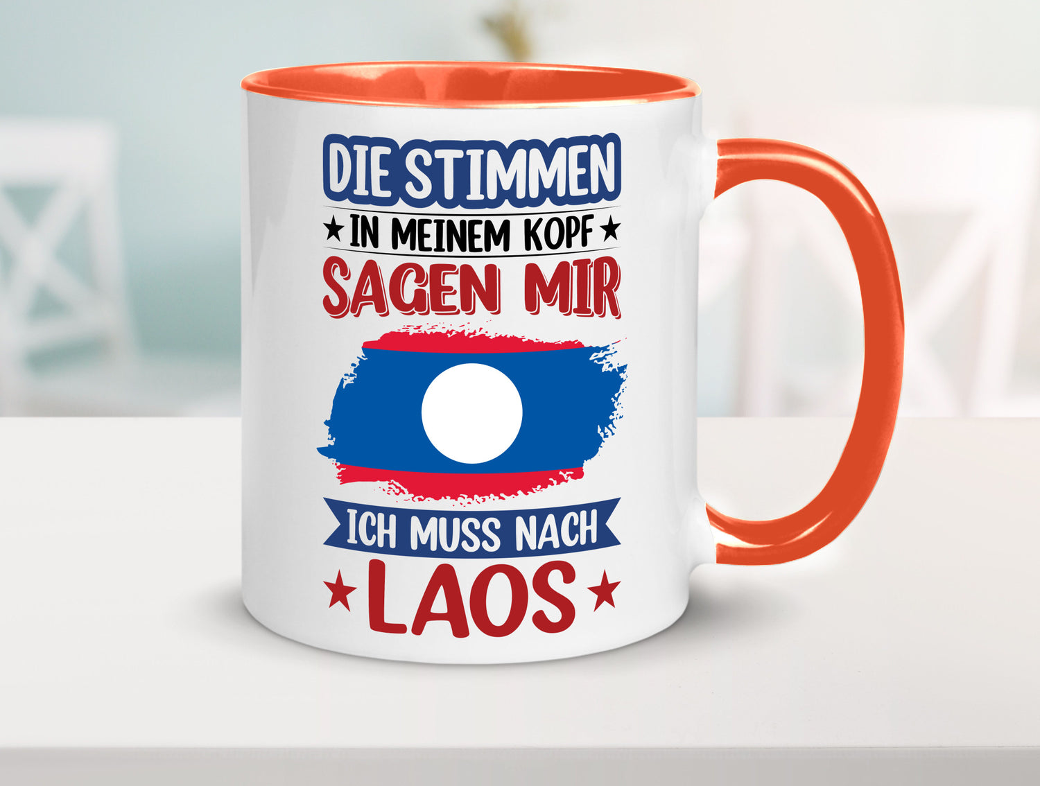 Laos | Urlaub Stimmen in meinem Kopf Traumland lustig Humor Geschenkidee