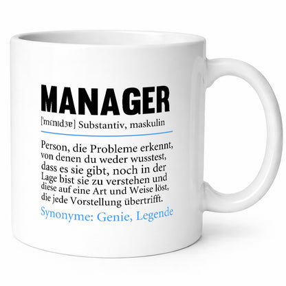 Manager | Definition lustig Management Geschenk Humor Geschenkidee