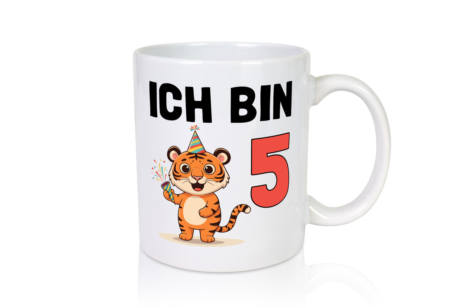 5. Geburtstag | 5 Jahre Tiger Geschenkidee Humor Tasse