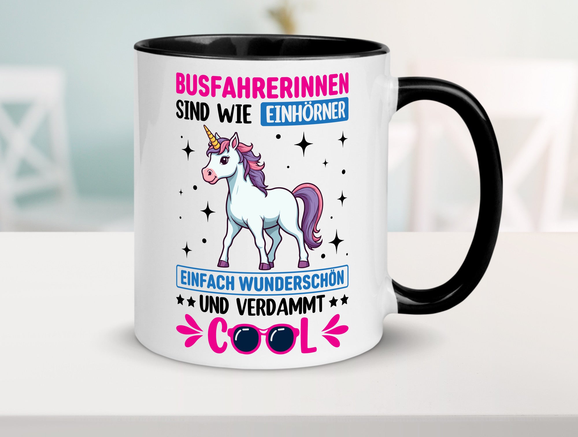 Bussfahrerinen sind wie einhorner | Einhorn Bussfahrerin Geschenkidee Humor
