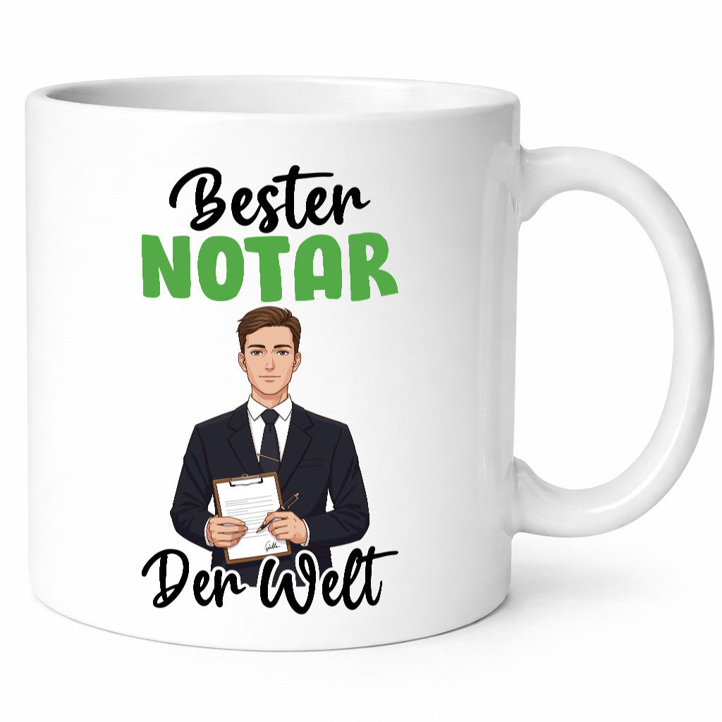 Bester Notar | Jurist v2 Geschenk Humor Geschenkidee lustiger Spruch Tasse