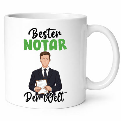 Bester Notar | Jurist v2 Geschenk Humor Geschenkidee lustiger Spruch Tasse