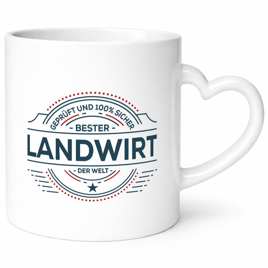 Geprüft und sicher: Landwirt | Bauer Landwirtschaft Humor Geschenkidee Tasse
