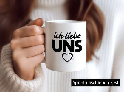Ich liebe uns | Paar Beziehung Geschenkidee Humor Tasse