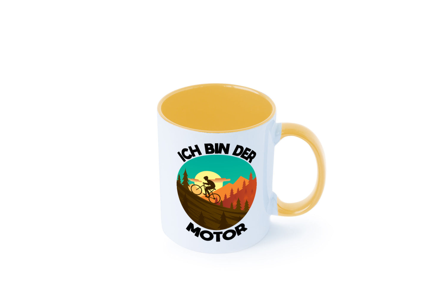 Ich bin der Motor | Mountainbiking Fahrrad Berge Geschenkidee Humor Tasse