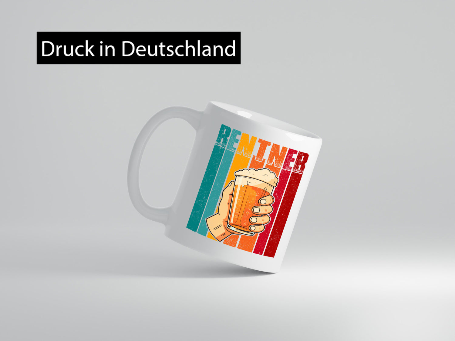 Rentner mit Bier | Bierliebhaber Ruhestand Humor Jubiläum Geschenkidee Tasse