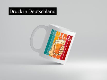 Rentner mit Bier | Bierliebhaber Ruhestand Humor Jubiläum Geschenkidee Tasse
