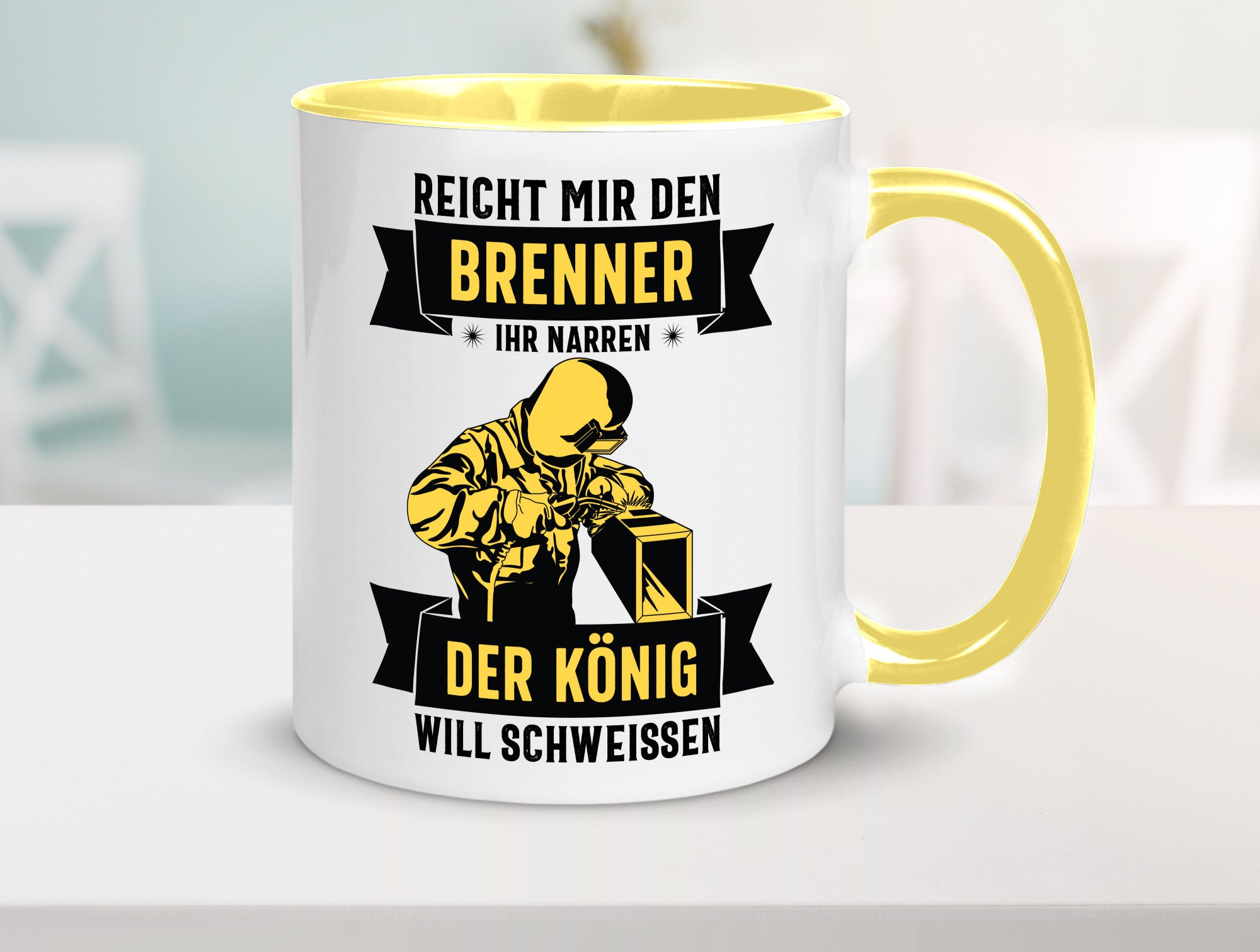 König will schweissen | Schweisser Sterne lustiger Spruch Geschenk Humor