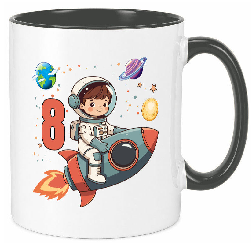 8. Geburtstag | 8 Jahre Astronaut Weltraum Humor Geschenkidee Tasse