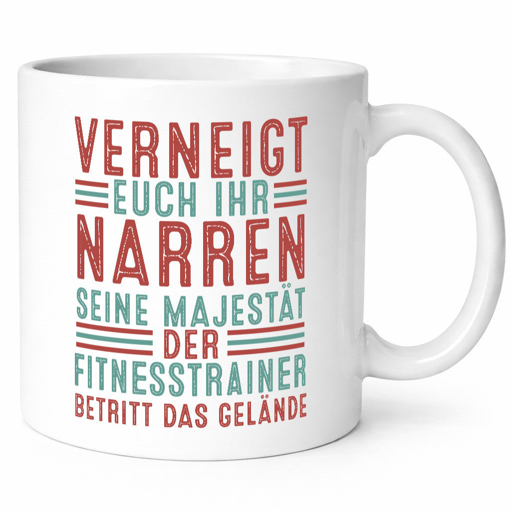 Verneigt euch: Fitnesstrainer | Personal Trainer v2 lustig Humor Geschenkidee