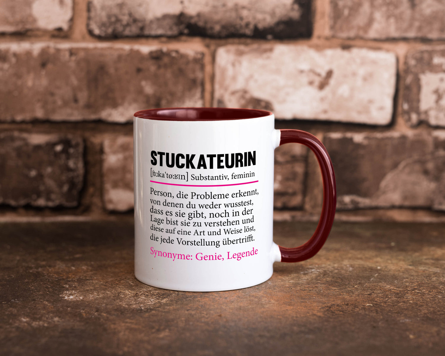 Stuckateurin | Innenausbau Beruf Humor Spruch Arbeit Kollegen Büro Geschenkidee