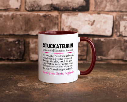 Stuckateurin | Innenausbau Beruf Humor Spruch Arbeit Kollegen Büro Geschenkidee