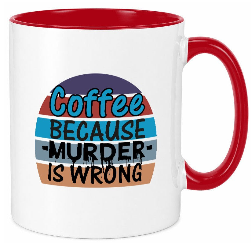 Kaffeetrinker Tasse | schwarzer Humor Büro Spruch Geschenk Arbeit Kollegen