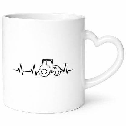 Trekker Herzschlag | Traktor Bauernhof Bauer Humor Geschenkidee Tasse