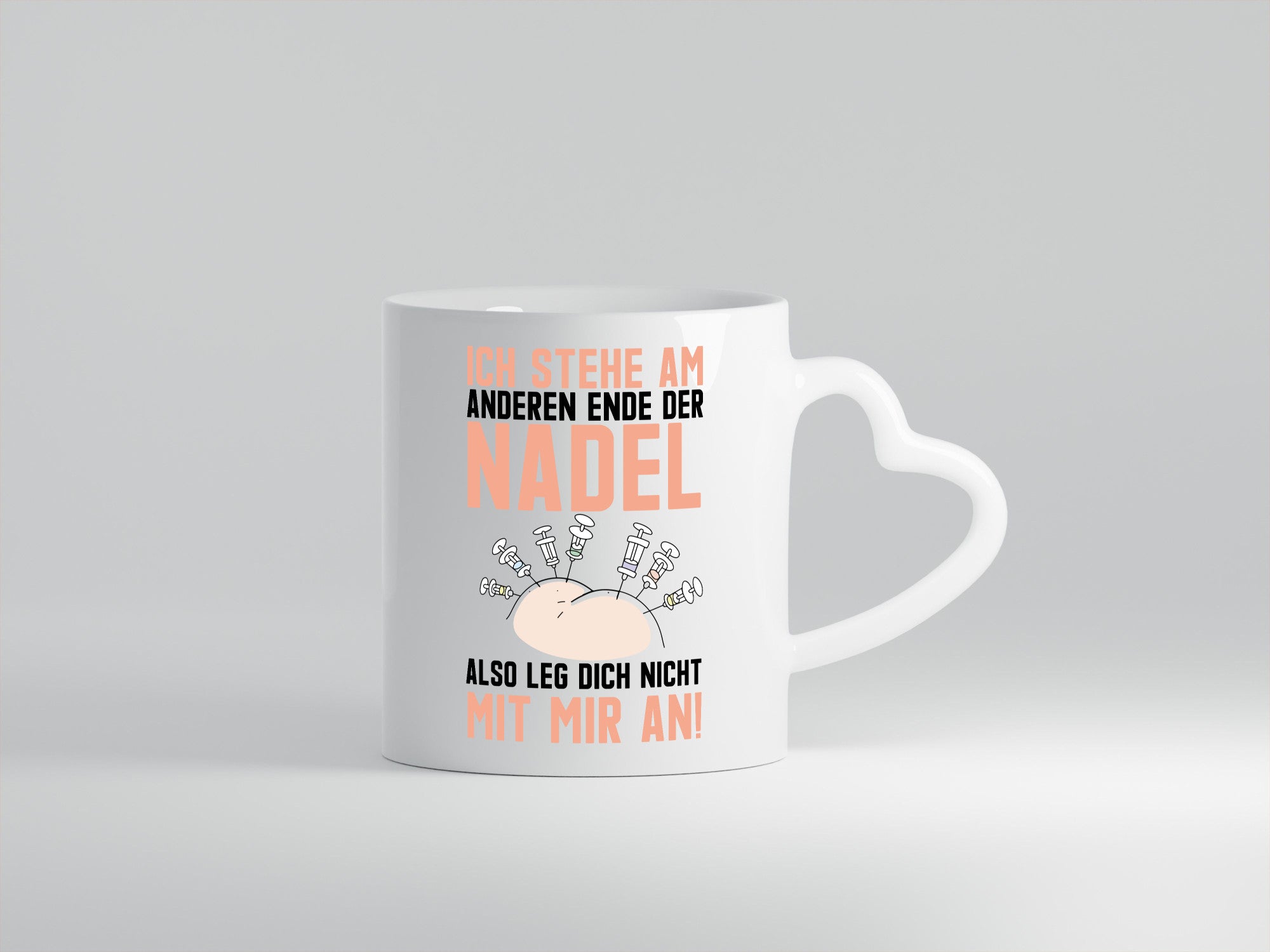 Anderes Ende der Nadel | Krankenschwester Spritze Arzt Humor Geschenkidee Tasse