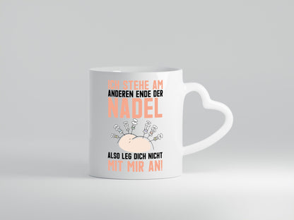 Anderes Ende der Nadel | Krankenschwester Spritze Arzt Humor Geschenkidee Tasse