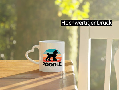 Poodle Vintage | Sunset Hundeliebhaber lustiger Spruch Geschenk Tierliebhaber