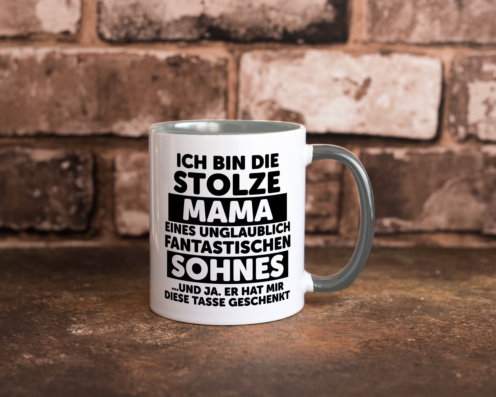 Stolze Mama | Fantastischer Sohn Beste Humor Familie Geschenkidee Tasse