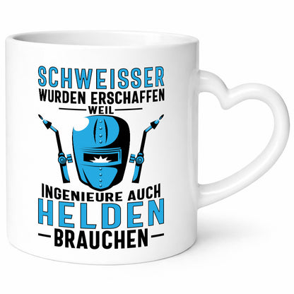Schweisser, Helden | Schweissmaske lustiger Spruch Geschenk Humor Geschenkidee