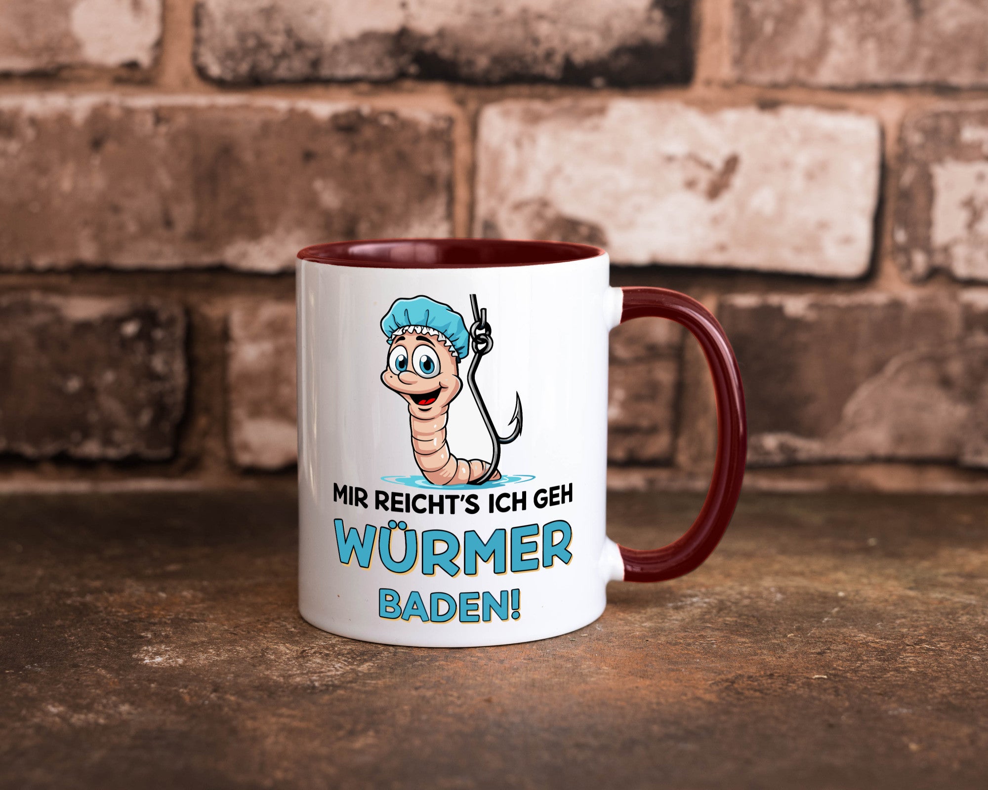 Mir reichts ich geh Würmer Baden | Angler Angeln Geschenk Humor Geschenkidee