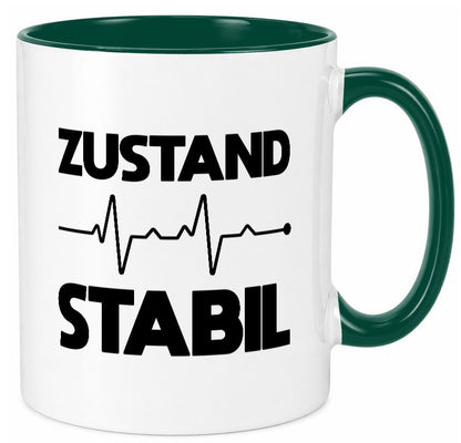 Zustand Stabil | Herzschlag Heartbeat lustiger Spruch Geschenk Humor