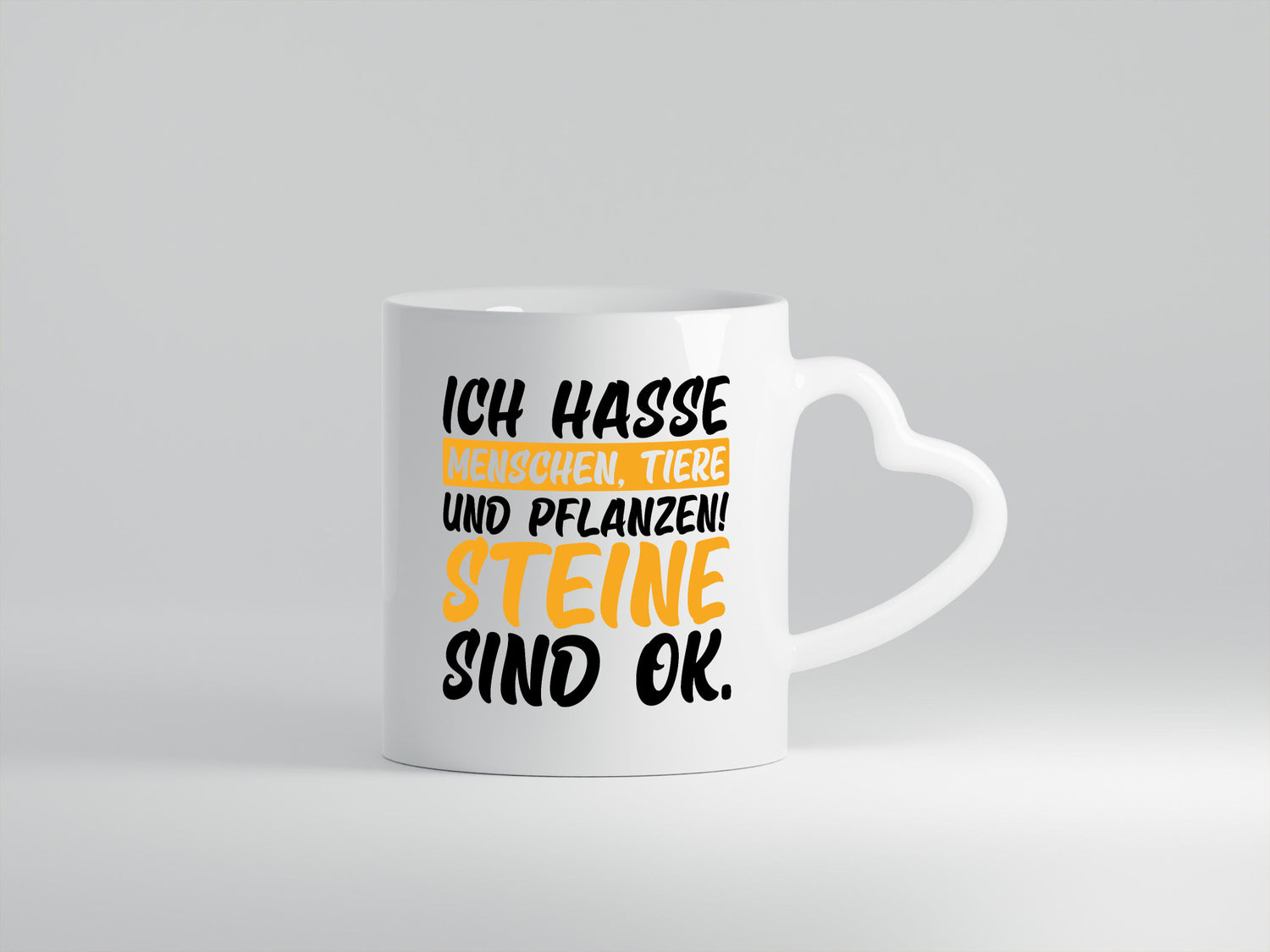 Ich hasse Menschen | Steine Sarkasmus witziger Spruch Geschenk Humor