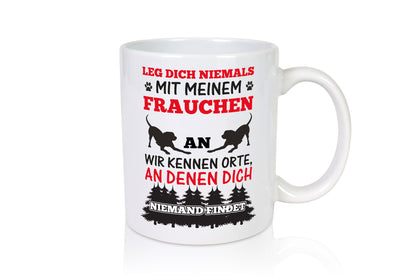 Mein Frauchen | Frauen Tasse Hundebesitzerin Spruch lustiger Geschenk