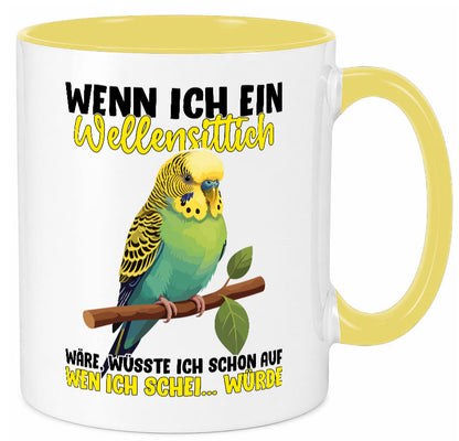 Wellensittich | Vogelbesitzer Humor Geschenkidee Tasse