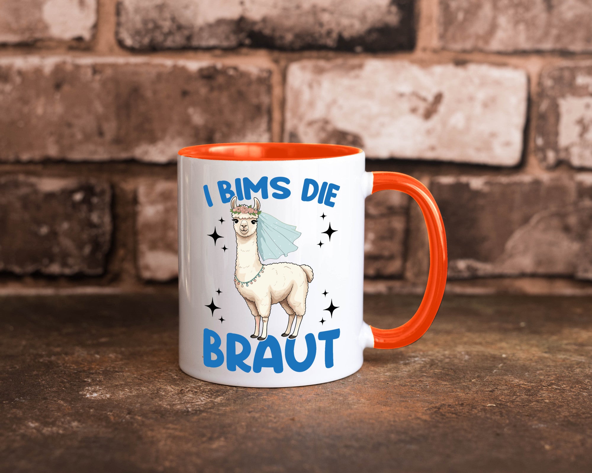 I Bims die Braut | Lama JGA Hochzeit lustig Humor Geschenkidee Geschenk Tasse
