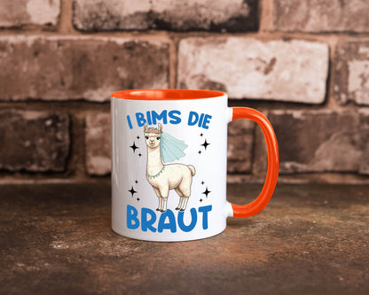 I Bims die Braut | Lama JGA Hochzeit lustig Humor Geschenkidee Geschenk Tasse