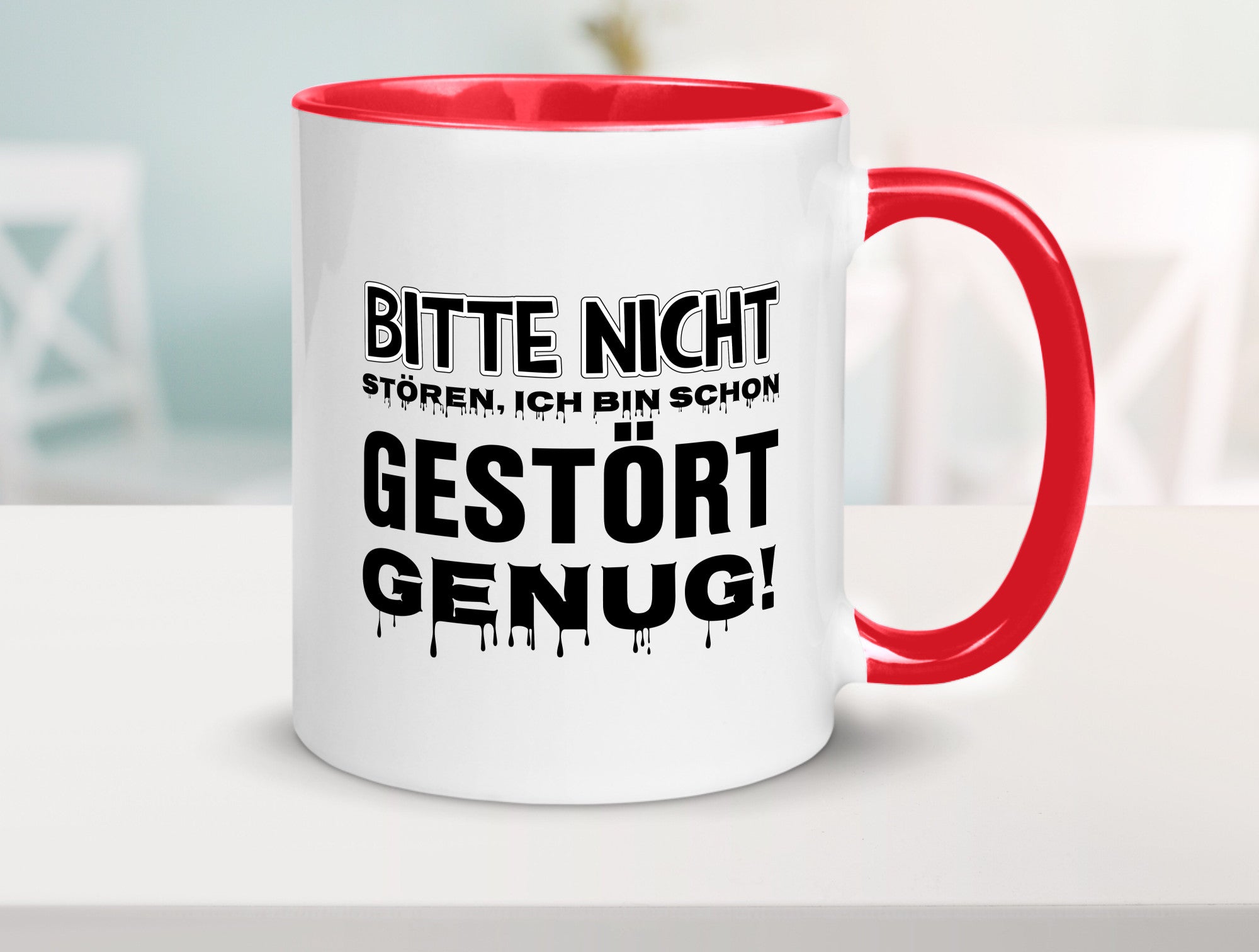 Ich bin schon gestört lustiger Spruch Geschenk Humor Geschenkidee Tasse