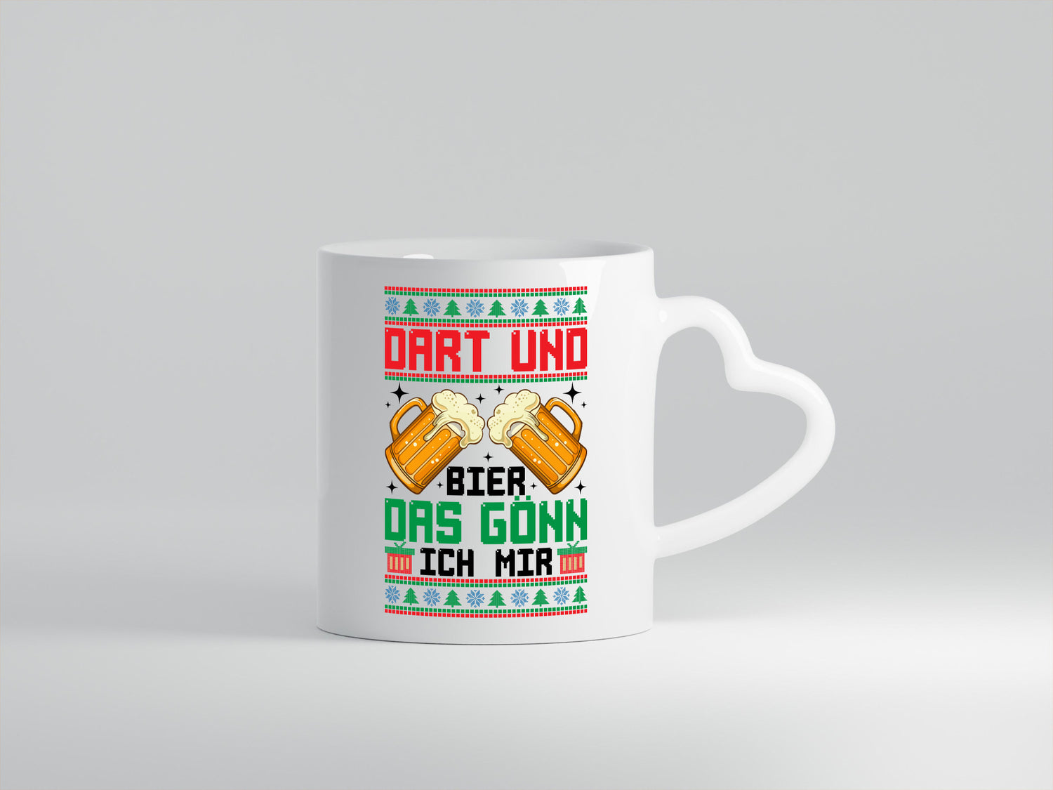 Dart und bier das gönn ich mir | ugly Christmas Geschenkidee Humor Tasse