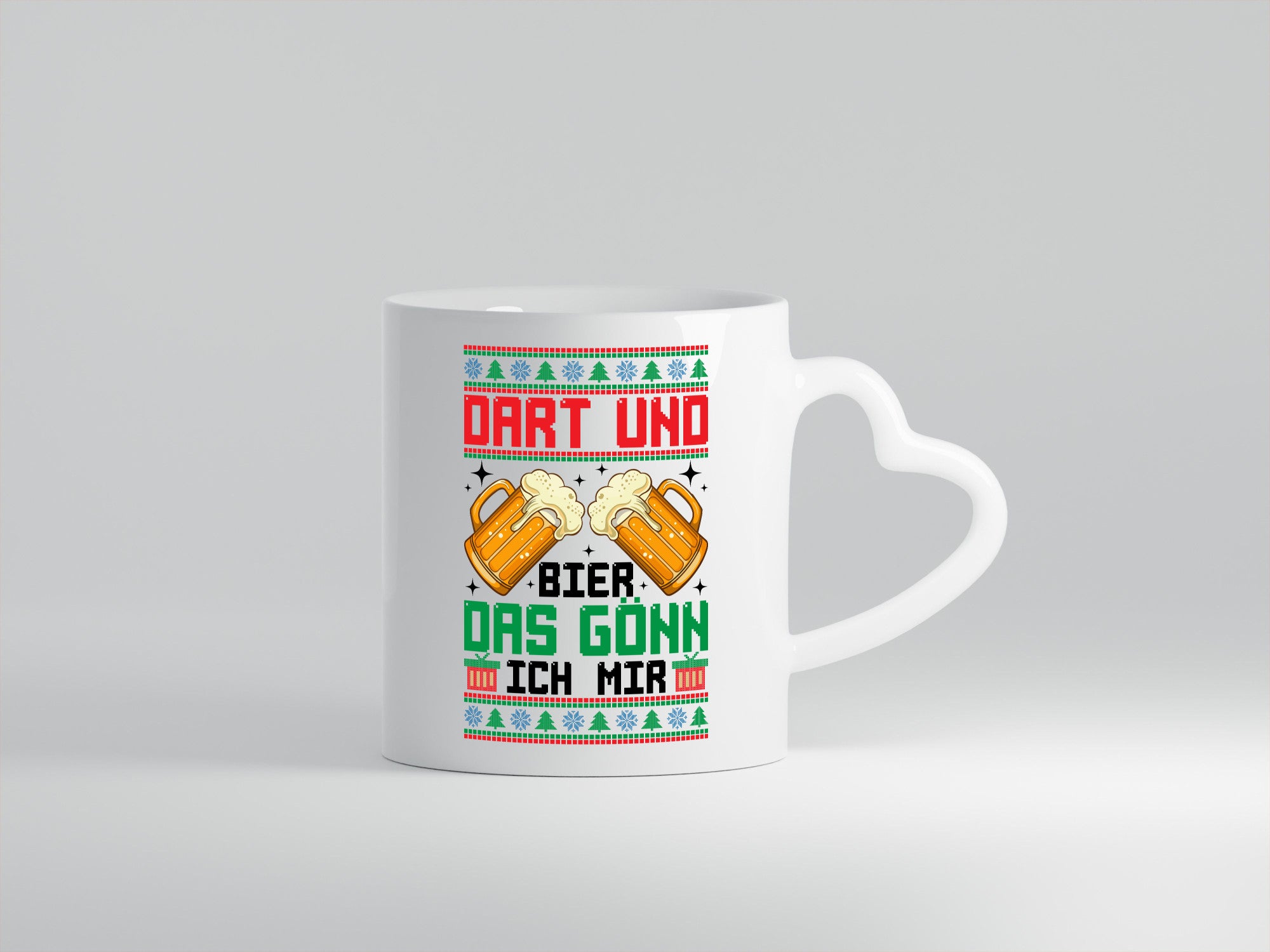 Dart und bier das gönn ich mir | ugly Christmas Geschenkidee Humor Tasse