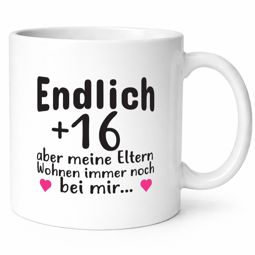 Endlich 16 | Geburtstag Tasse Spruch Mädchen Geschenkidee Humor