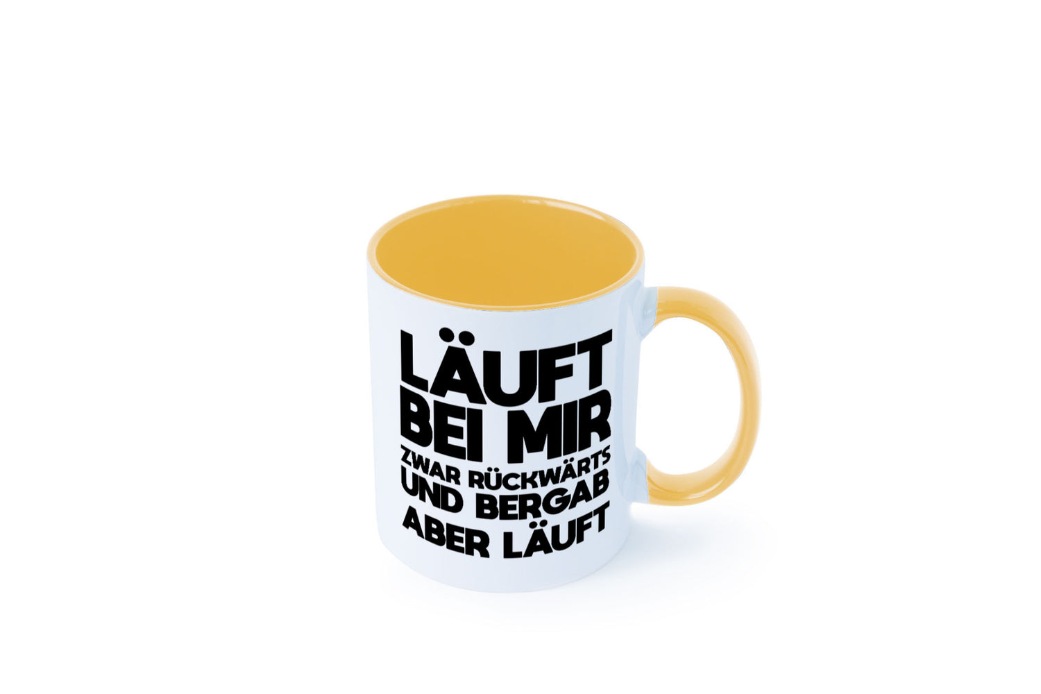 Läuft bei mir | Rückwerts aber Motivation Geschenkidee Humor Tasse