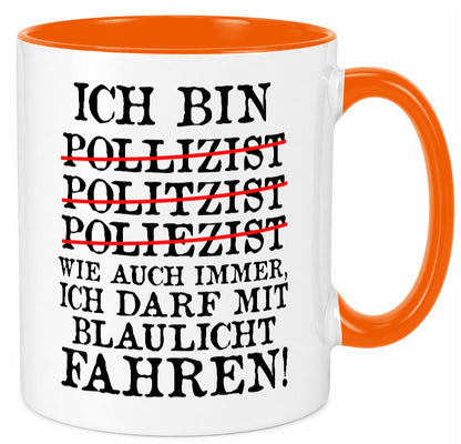 Ich bin Polizist | Blaulicht Polizei Beruf Streife lustig Arbeit Kollegen Büro
