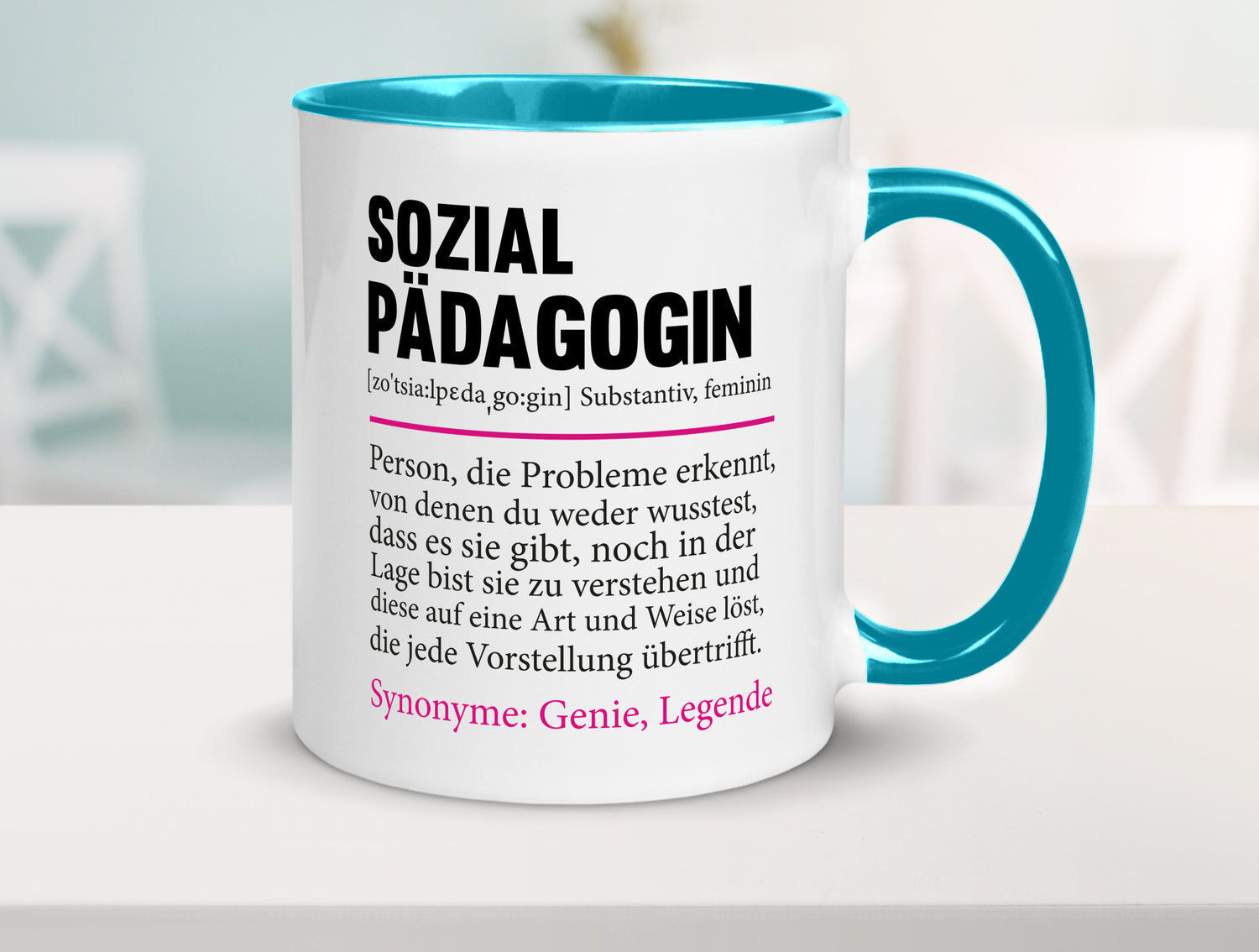 Sozialpädagogin | Spruch lustig Humor Pädagogin v2 Geschenkidee Geschenk Tasse