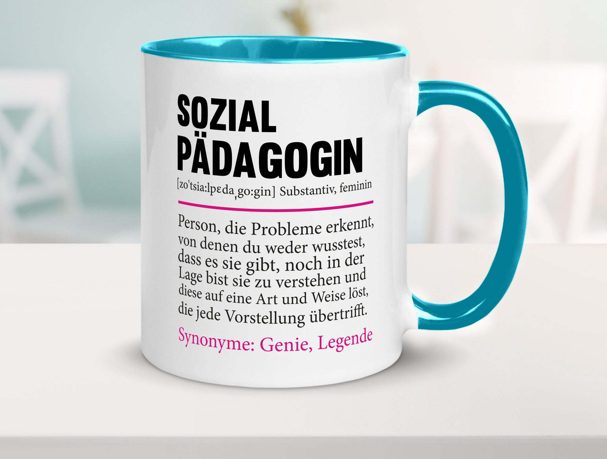 Sozialpädagogin | Spruch lustig Humor Pädagogin v2 Geschenkidee Geschenk Tasse