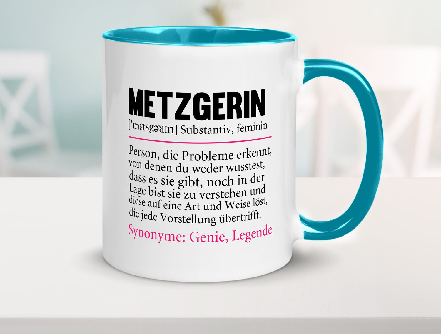 Metzgerin | lustig Fleischerin Humor v2 lustiger Spruch Geschenk Geschenkidee