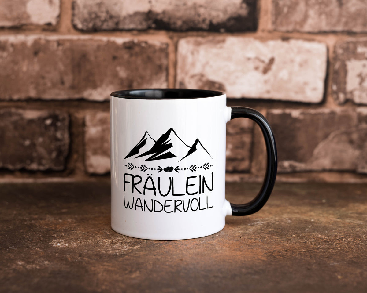 Fräulein Wandervoll | Berge Geschenkidee Humor Tasse