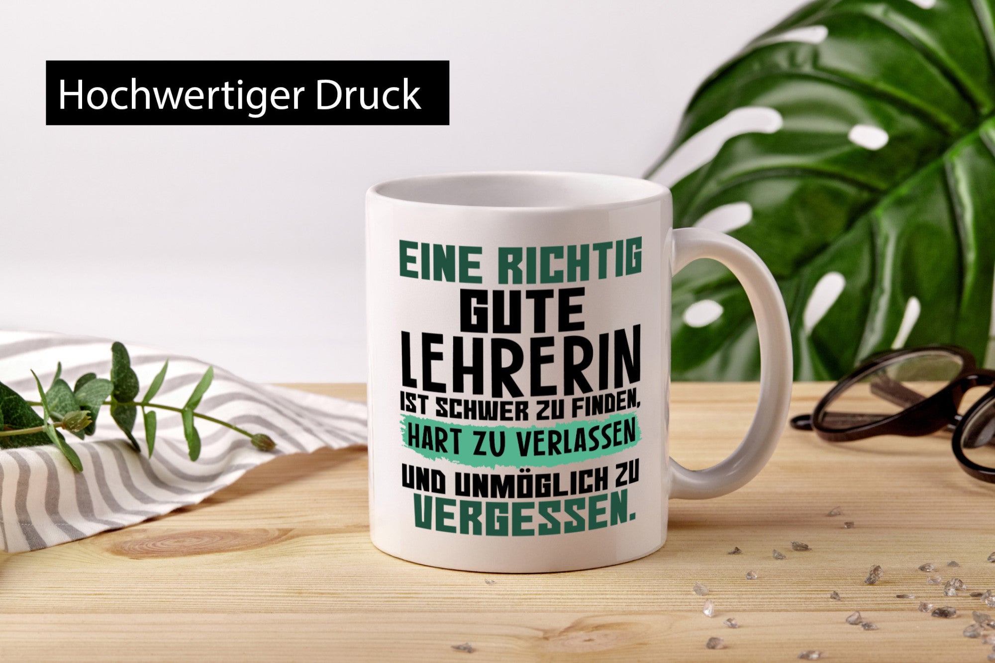 Richtig gute Lehrerin | Lehrer Tasse Abschied lustiger Spruch Geschenk Humor