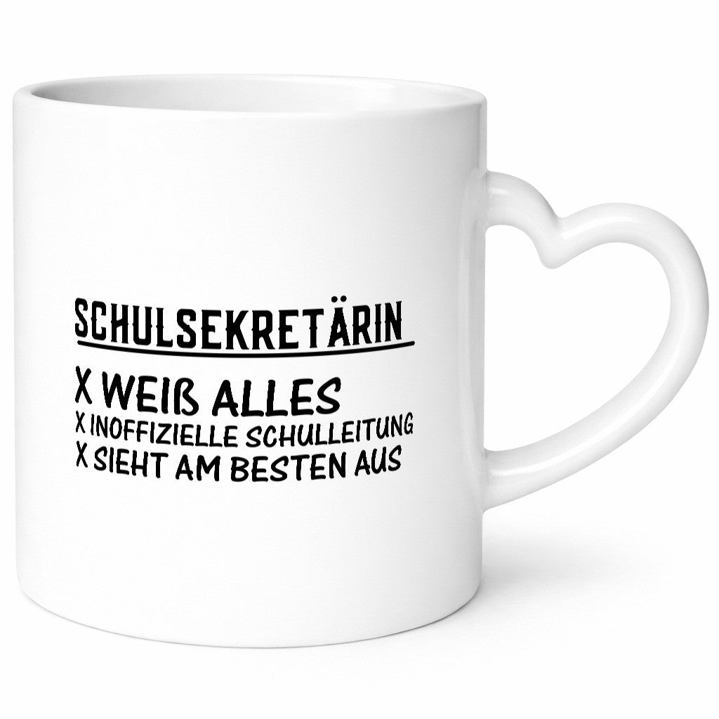 Schulsekretärin weiß alles | Schule sieht am besten aus lustiger Spruch