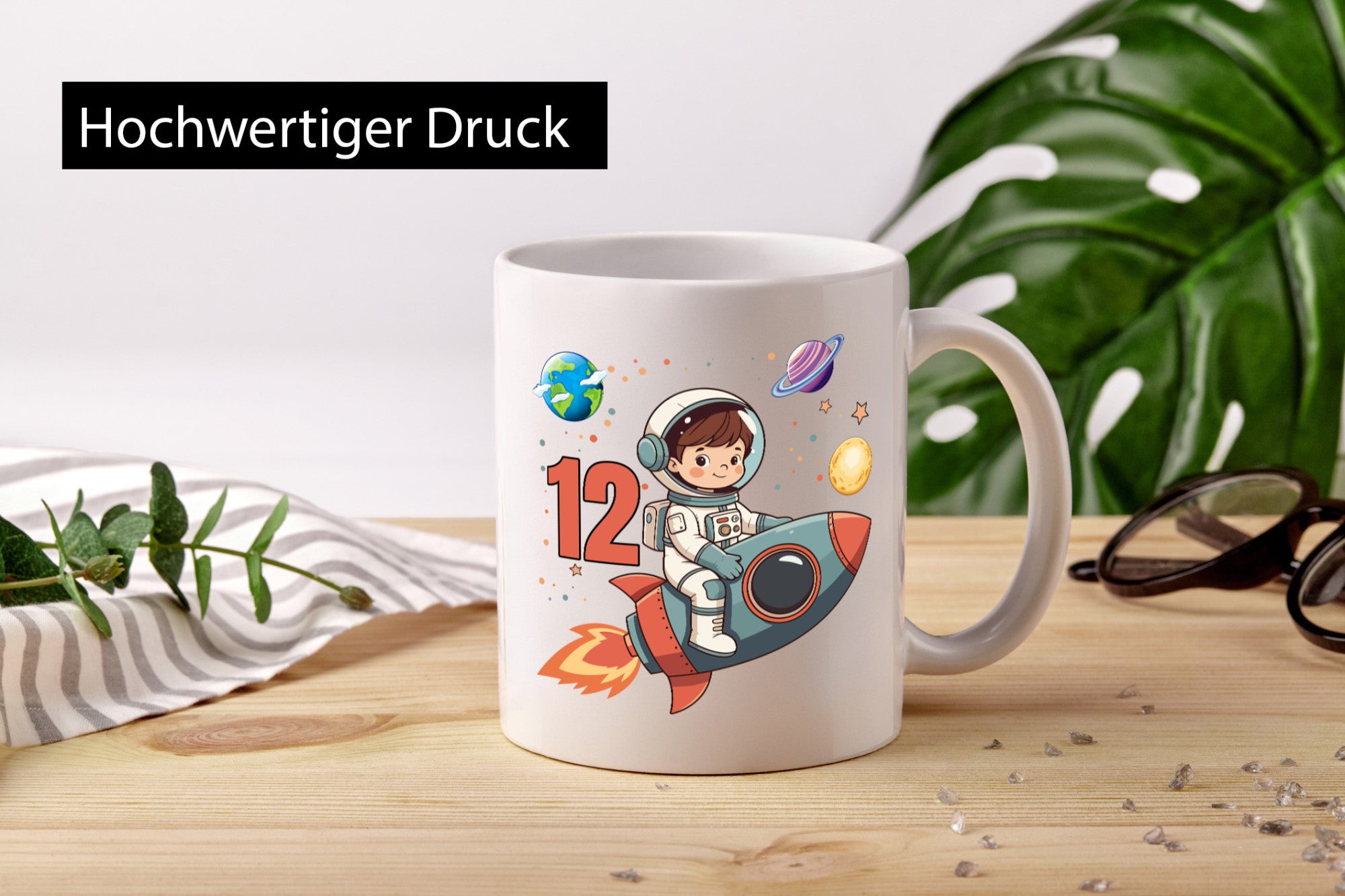 12. Geburtstag | 12 Jahre Astronaut Weltraum lustig Geschenkidee Geschenk Tasse