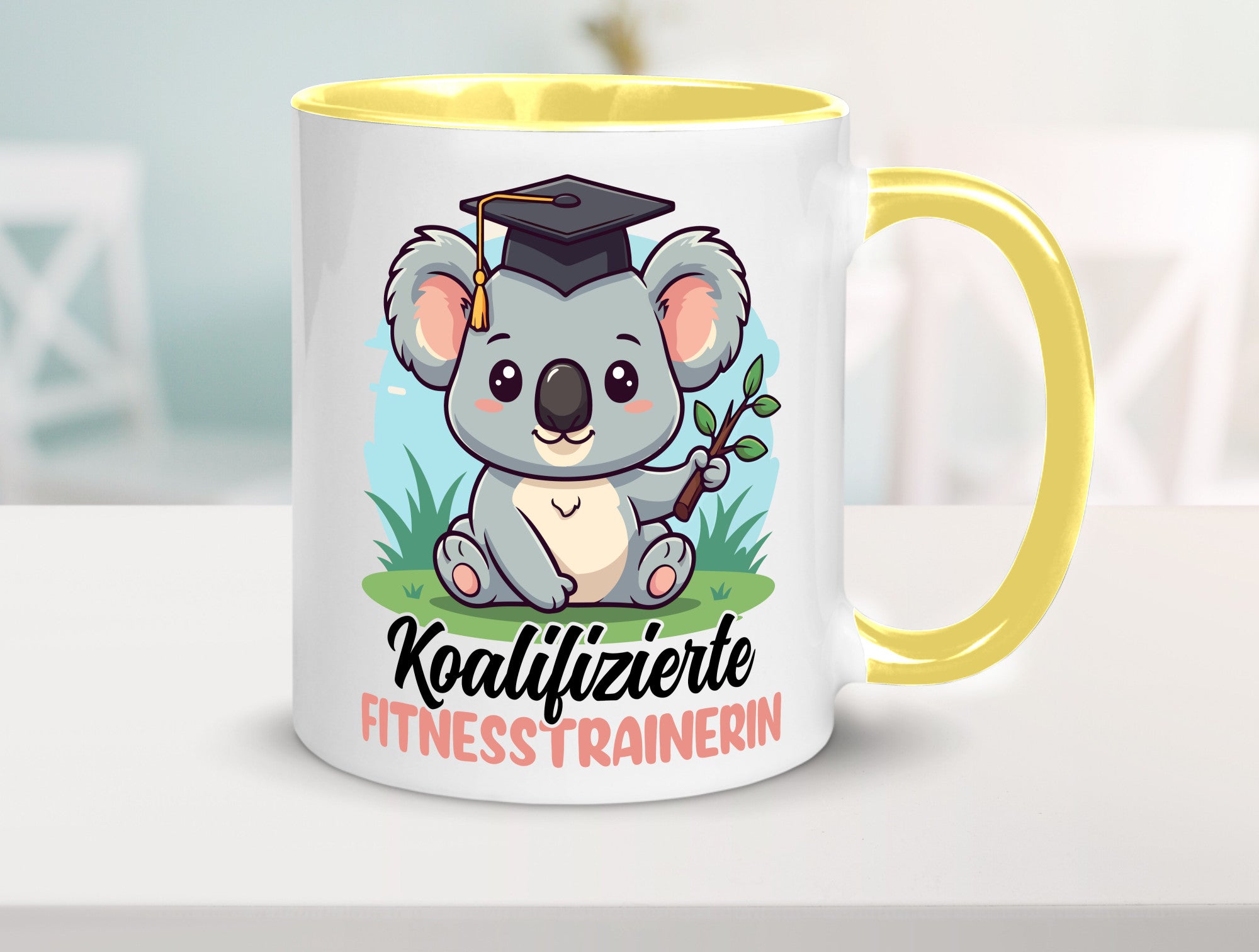 Koalifizierte Fitnesstrainerin | Trainerin Sport v2 Geschenkidee Humor Tasse