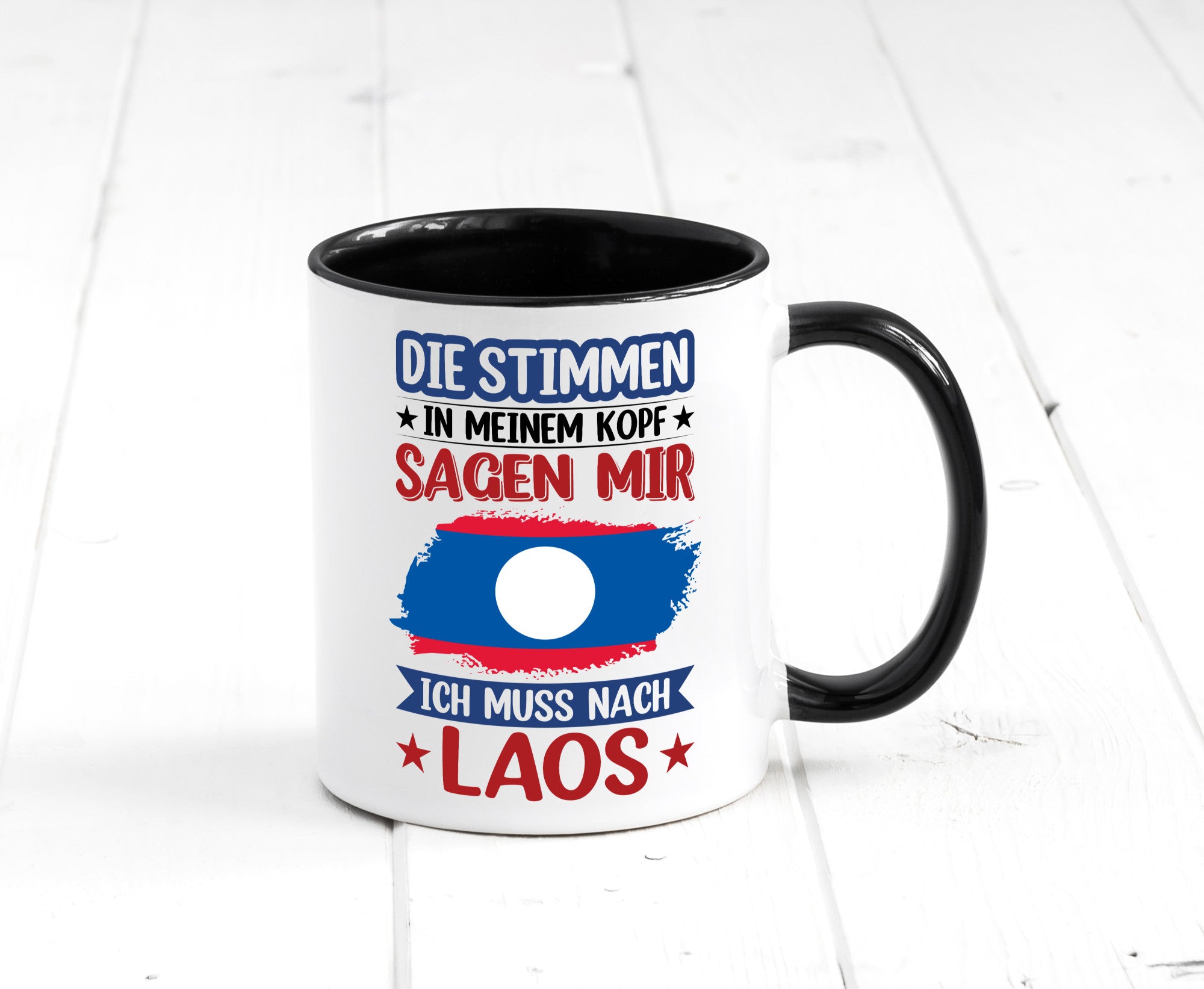 Laos | Urlaub Stimmen in meinem Kopf Traumland lustig Humor Geschenkidee